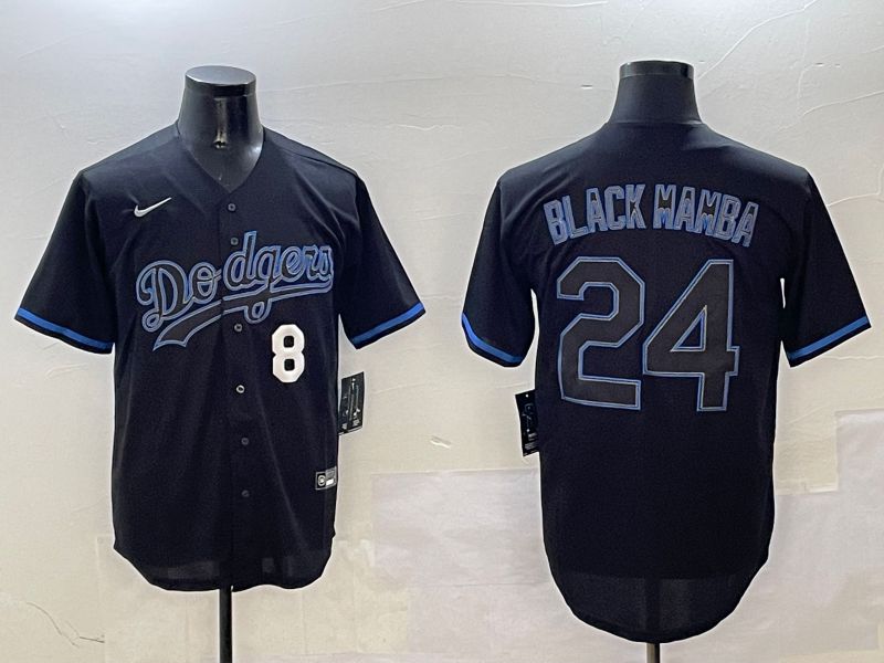 Men Los Angeles Dodgers #24 Black Mamba Black Classic Edition 2025 Nike MLB Jersey style 2